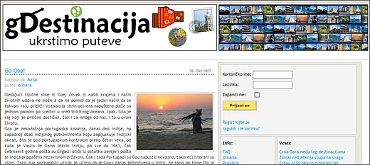 Gdestinacija.com blog