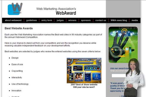 Web Award 2008 Web Award 2008