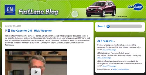 GM FastLane blog