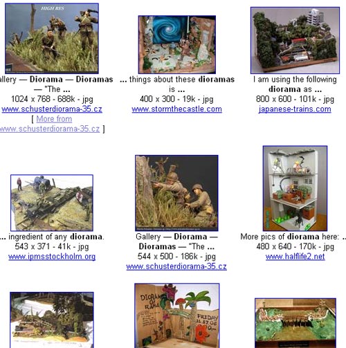 search diorama images
