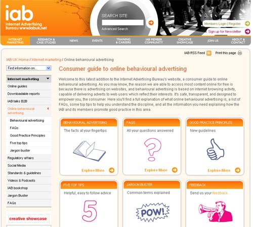 behavioral advertising @ iabuk.net