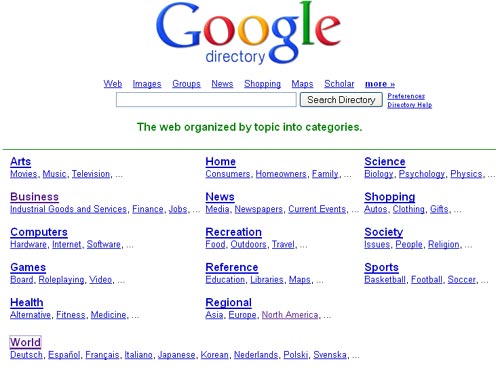 dir-google - Google directory