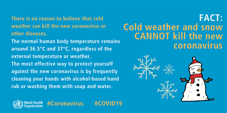 hladno vreme ne ubija korona virus