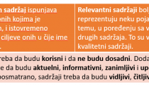 Kvalitetni i relevantni sadržaji